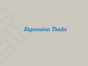 Expansion tanks