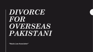 Best Divorce Lawyer For Overseas Divorce in Pakistan
