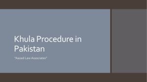 Get Know About Khula Pakistani Law For Procedure of Khula in Pakistan