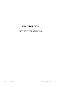 Biology Notes by Callum Barnes