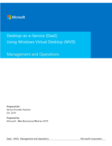 01 - Deploy Desktop-as-a-Service using Windows Virtual Desktop - Management & Operations