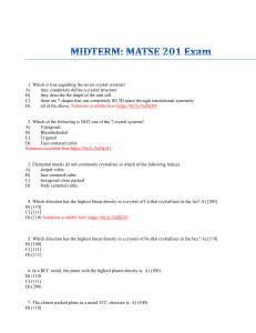 midterm. MATSE 201 exam