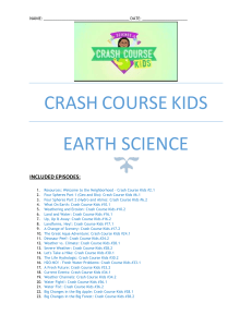 CrashCourseKidsEarthScienceyoutubequestionsworksheets23episodesNGSS