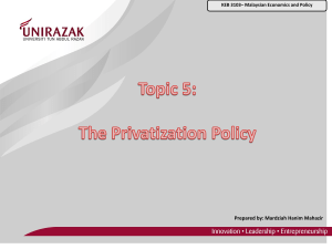 Topic 5 - The Privatization Policy-240318 114841