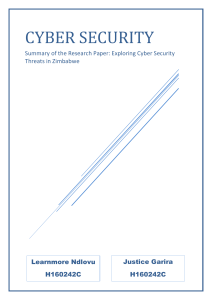 Exploring Cyber Security Threats in Zimbabwe Summary[1]