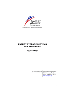 Energy Storage System for Singapore