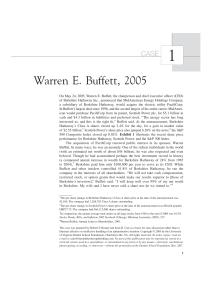 W. Buffet - MidAmerican - PacifiCorp - case study