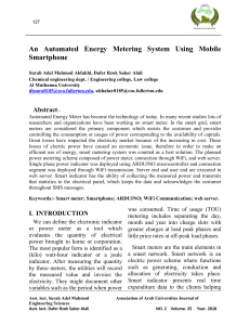 An Automated Energy Metering System Using Mobile