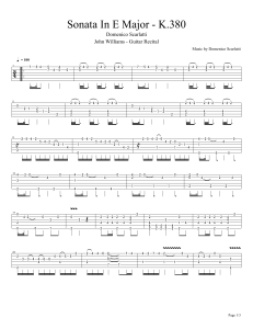 Sonata In E Major - K380