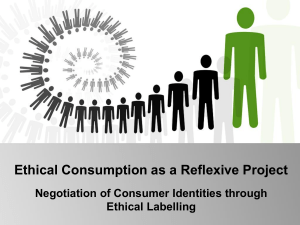 Ethical Consumption & Consumer Identity