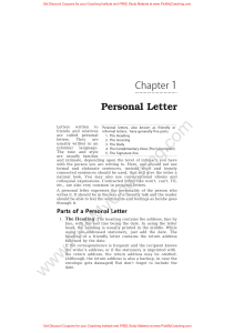 6 Personal Letters