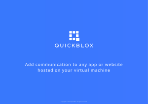QuickBlox Overview