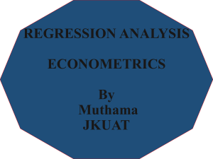 REGRESSION ANALYSIS NOTES (1)