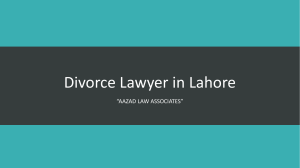 Get Know About Divorce Procedure By Best Divorce Lawyer in Lahore