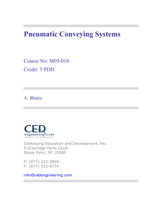 Pneumatic Conveying Systems Course