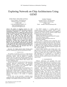 Exploring Network on Chip Architectures Using GEM5