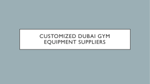 Customized Dubai Gym Equipment Suppliers