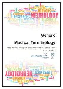 Study Guide - Medical Terminology v1.0 160823