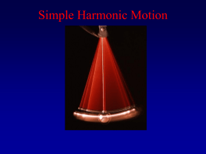 13 Simple Harmonic Motion