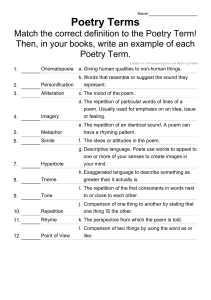 3. Poetry Matchup