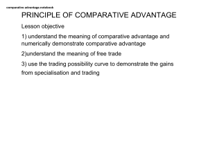 comparative advantage and free trade