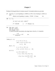 Chapter 1 solutions