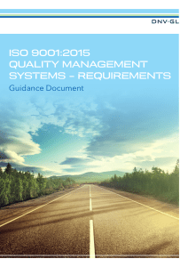 ISO 9001 2015 GUIDANCE DOCUMENT tcm18-49893