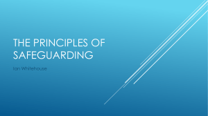 The Principles of Safeguarding