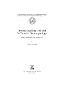 Terrain Modelling with GIS