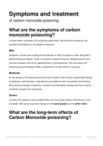 carbon monoxide poisoning