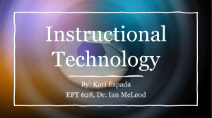 EPT 628 Theory of Instructional Technology Espada Unit 2