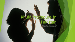 Get Know Legal Procedure For Khula in Pakistan With Simple Way