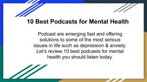 Best Podcasts for Mental Health