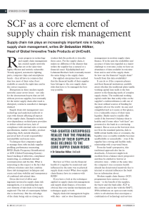 GTR Sibos SCF as a core element of supply chain risk management 08 2013