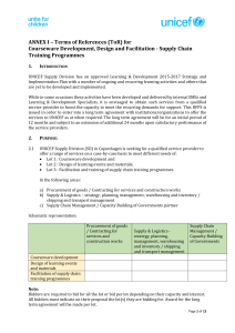 ANNEX I - TOR Courseware Development Design and Facilitation of Workshops