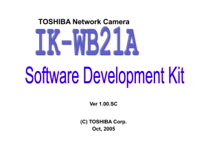 Toshiba IK-WB21A SDK