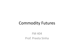 Commodity Futures-FM 404