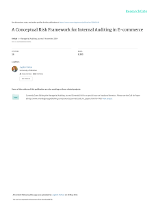 E-commerce Risk Framework for Internal Auditing