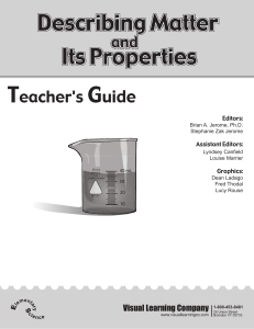 Describing Matter and its Properties Guide