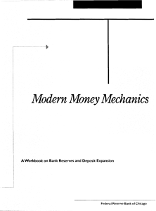 Modern Money Mechanics