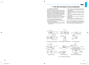 Types & Features of Rolling Bearings