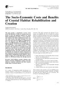 The Socio-Economic Costs and Benefits of Coastal Habitat Rehabilitation and Creation