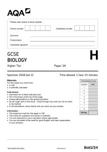 Bio Paper 1