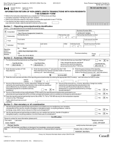 F14 - Sony Pictures Imageworks Canada Inc Tax Return