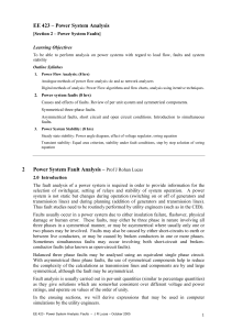 Open Phase Fault Go To Last Page