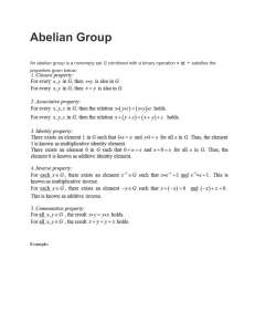 Abelian Group