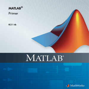 MATLAB Primer - MathWorks