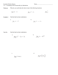 12.1 limits by substitution