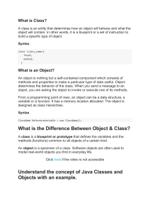 class and object (oops)