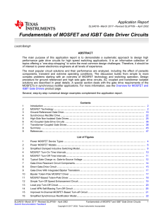 Fundamentals of MOSFET and IGBT Gate Driver Circuits - slua618